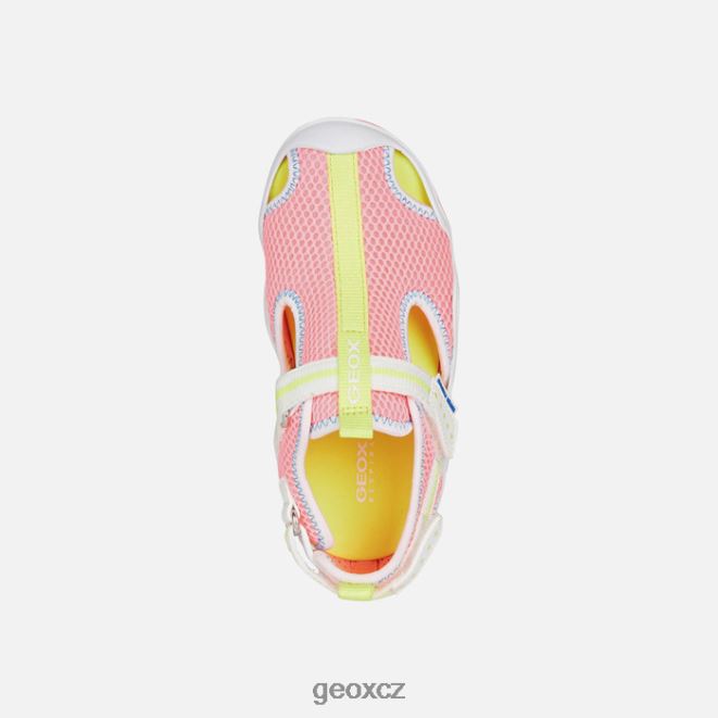 brodivý junior 4NH061047 fluo fuchsiová/bílá Geox