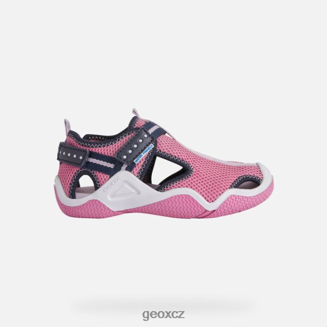 brodivý junior 4NH061050 fuchsiová/námořnická Geox