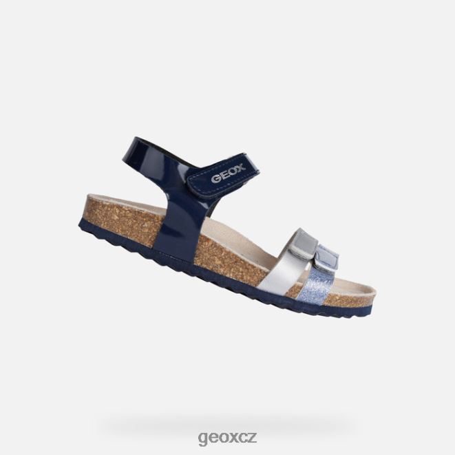 dívka adriel 4NH061122 námořnictvo/stříbro Geox