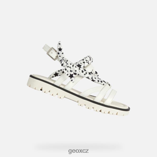 sandál starblush dívka 4NH061139 bílý Geox