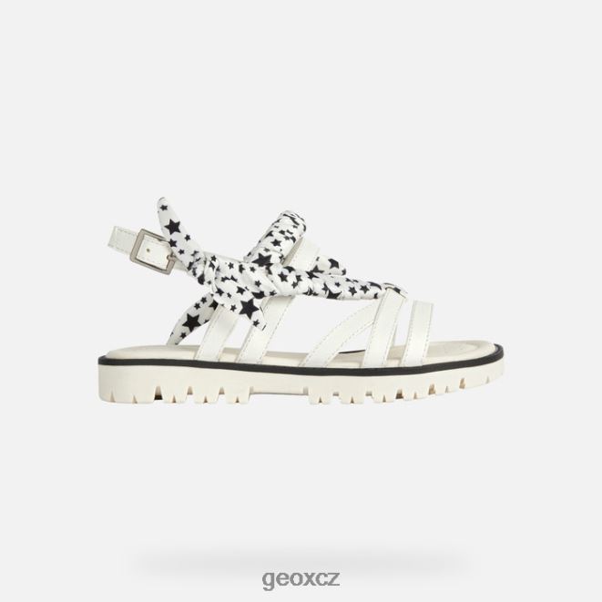sandál starblush dívka 4NH061139 bílý Geox