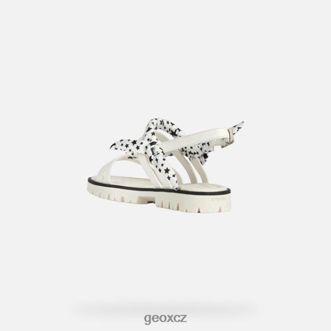 sandál starblush dívka 4NH061139 bílý Geox
