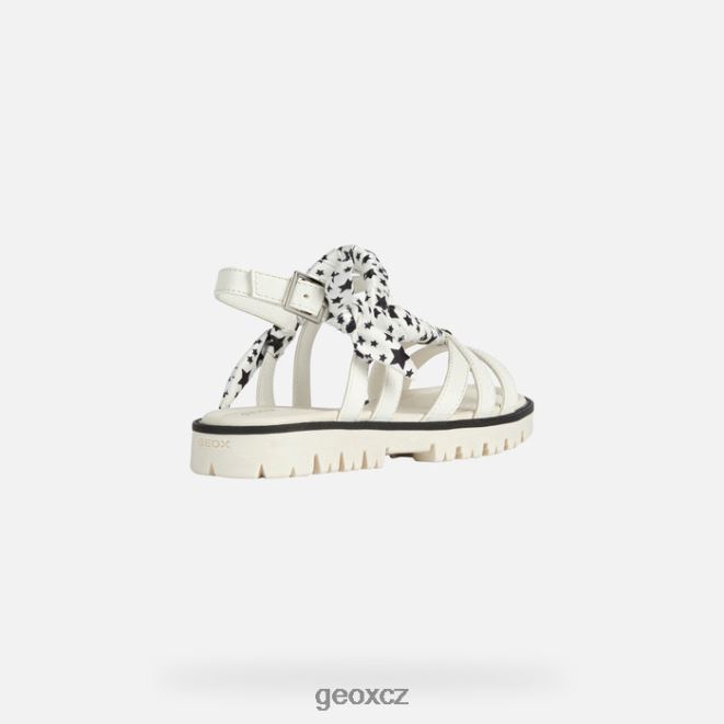 sandál starblush dívka 4NH061139 bílý Geox