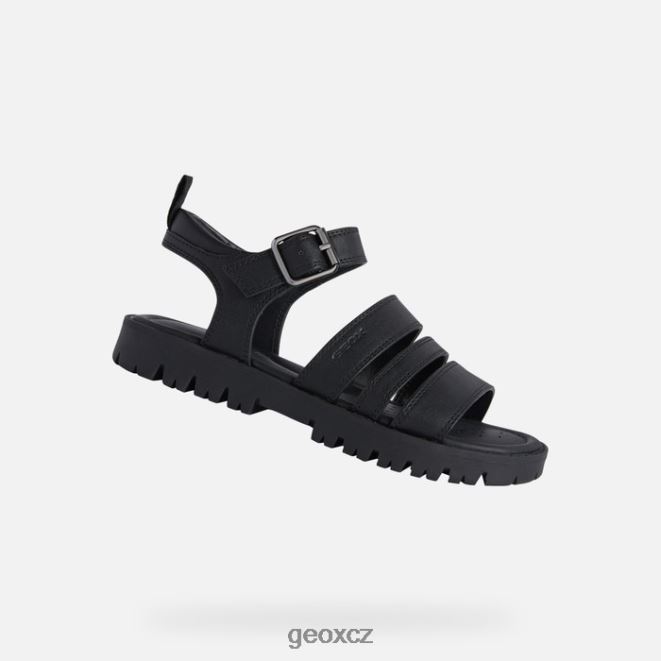 sandál starblush dívka 4NH061222 Černá Geox