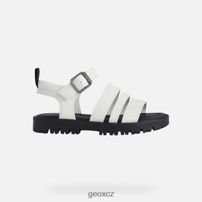 sandál starblush dívka 4NH061224 bílý Geox