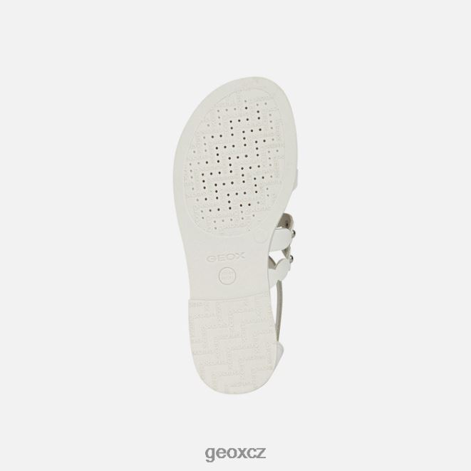 sandálová karly dívka 4NH061105 bílý Geox