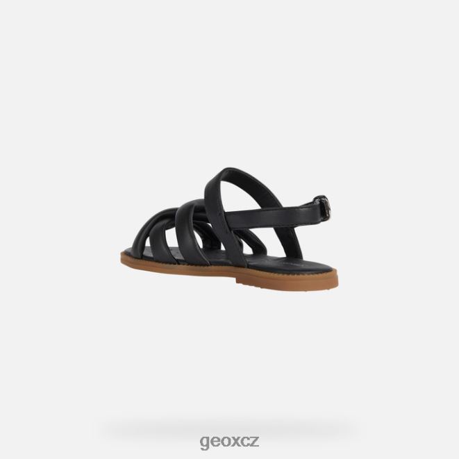sandálová karly dívka 4NH061107 Černá Geox
