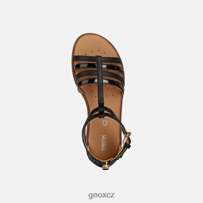 sandálová karly dívka 4NH061873 Černá Geox