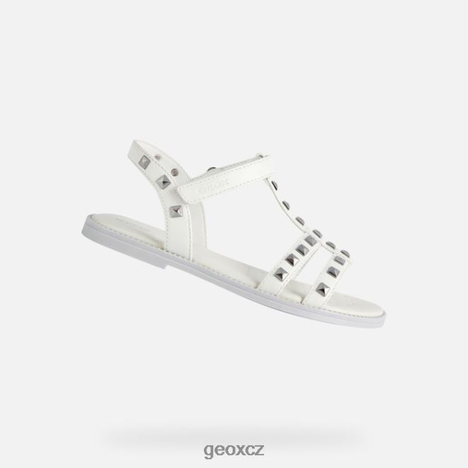 sandálová karly dívka 4NH061900 bílý Geox