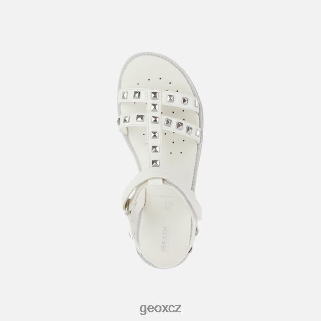 sandálová karly dívka 4NH061900 bílý Geox