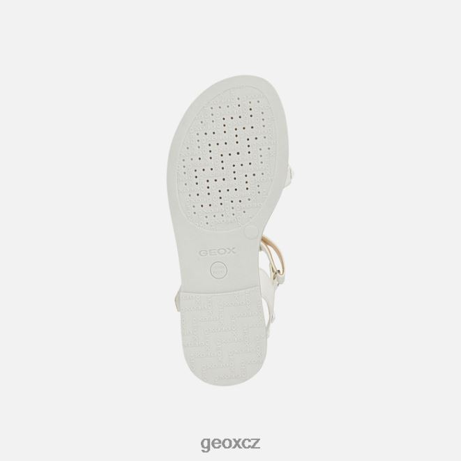 sandálová karly dívka 4NH061901 bílý Geox