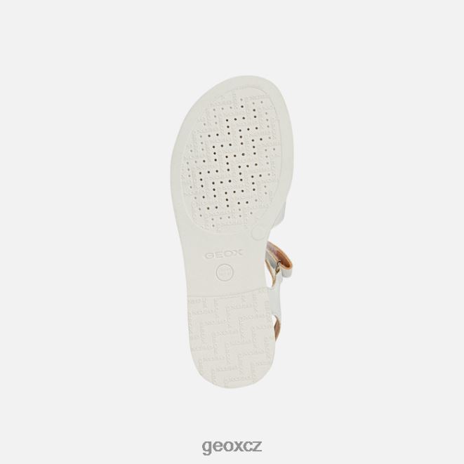 sandálová karly dívka 4NH061905 bílý Geox