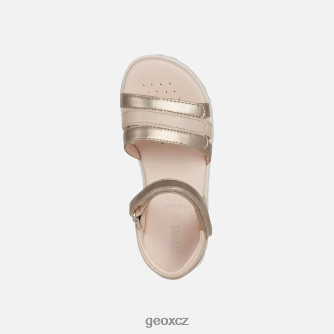 sandály haiti dívka 4NH061025 Platina Geox