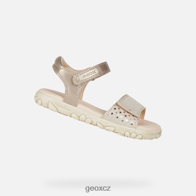 sandály haiti dívka 4NH061055 béžový Geox