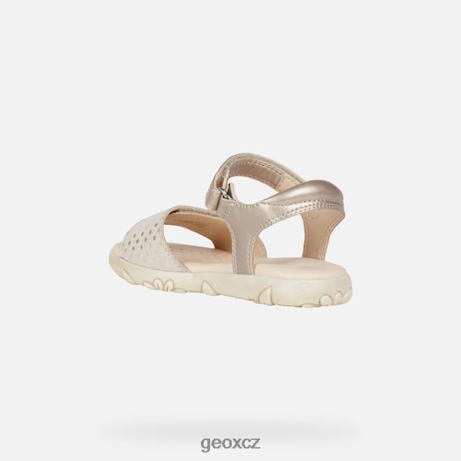 sandály haiti dívka 4NH061055 béžový Geox