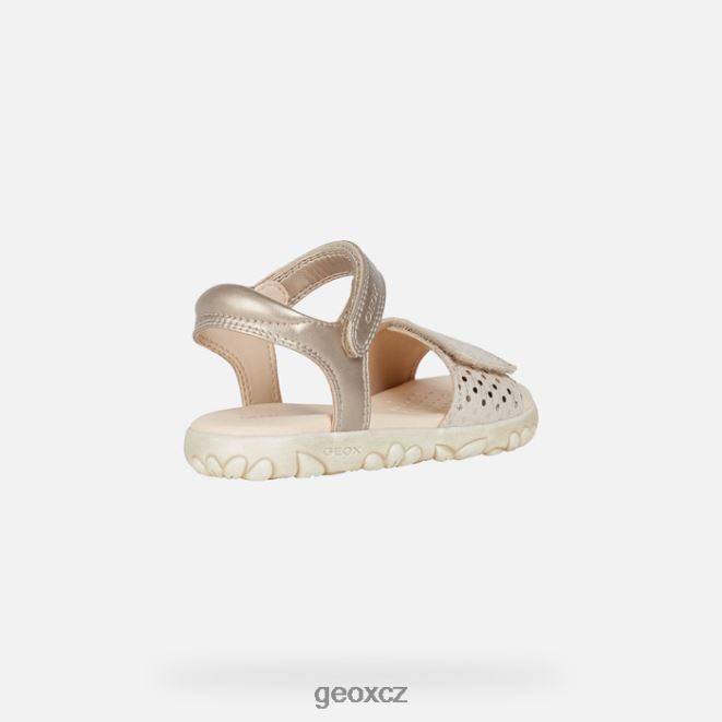sandály haiti dívka 4NH061055 béžový Geox
