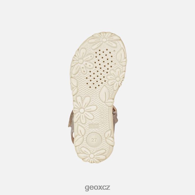 sandály haiti dívka 4NH061055 béžový Geox