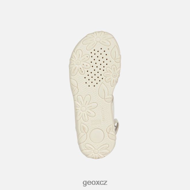 sandály haiti dívka 4NH061880 bílá/červená Geox