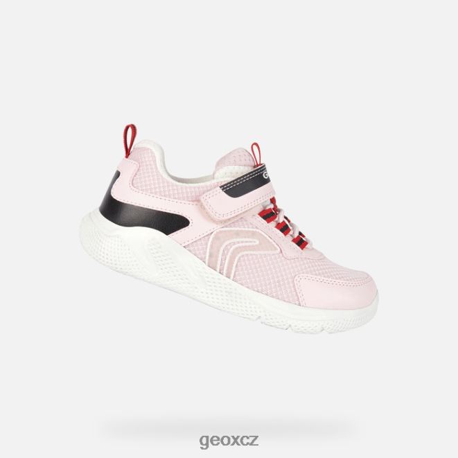 sprinterská dívka 4NH061899 světle růžová/černá Geox