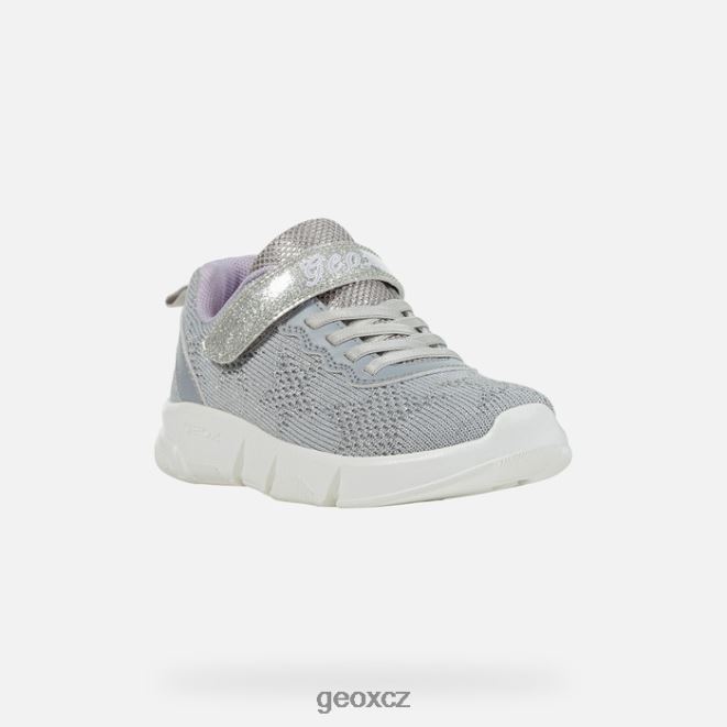 aril dívka 4NH06984 stříbrná/lila Geox