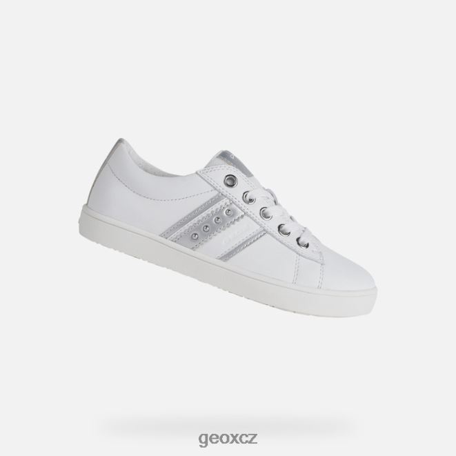 dívka kathe 4NH061861 bílá/stříbrná Geox