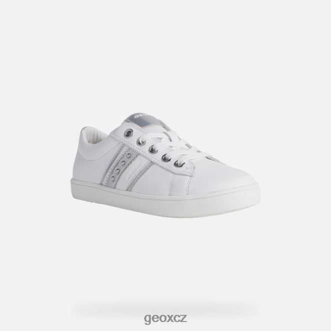 dívka kathe 4NH061861 bílá/stříbrná Geox