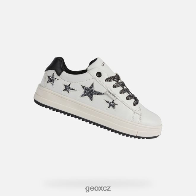 dívka rebecca 4NH061247 bílý černý Geox