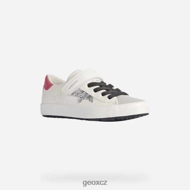 kilwi dívka 4NH061864 bílá/fuchsiová Geox