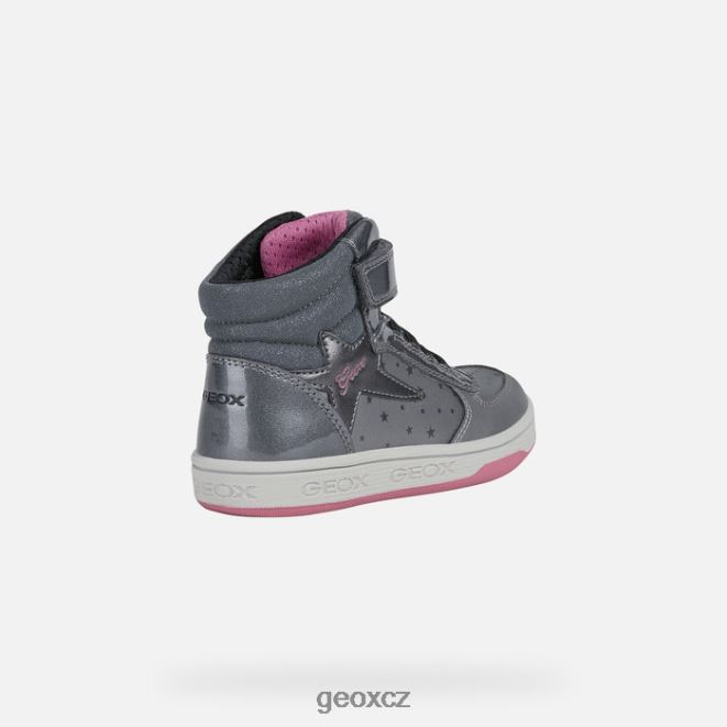 maltinská dívka 4NH061157 tmavé stříbro/fuchsie Geox