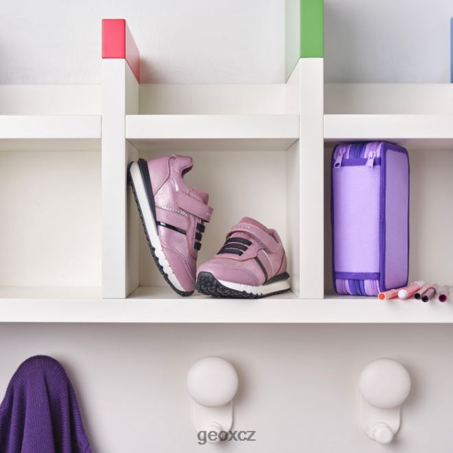 půsty dívka 4NH061190 růžový kouř Geox