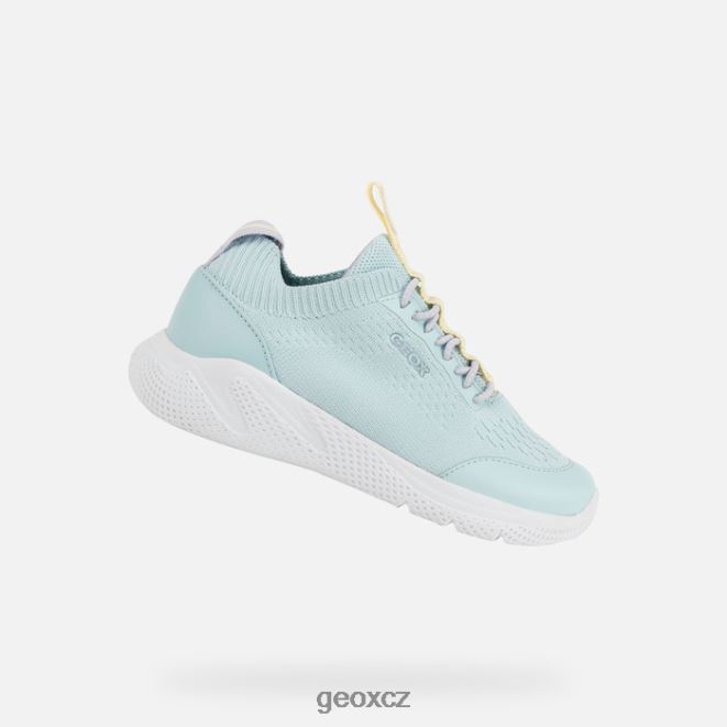 sprinter junior 4NH061060 mořská zelená/lt žlutá Geox