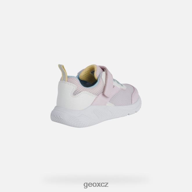 sprinterská dívka 4NH061123 růžová/bílá Geox