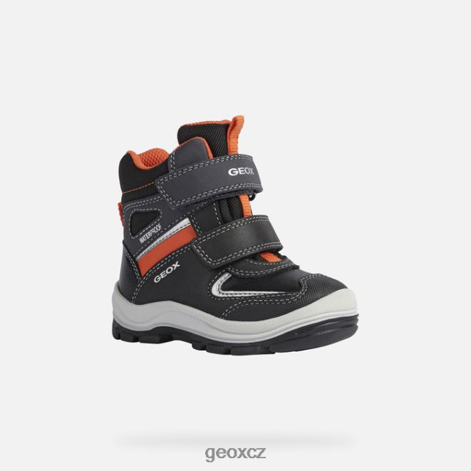 flanfil batole 4NH061633 černá/oranžová Geox