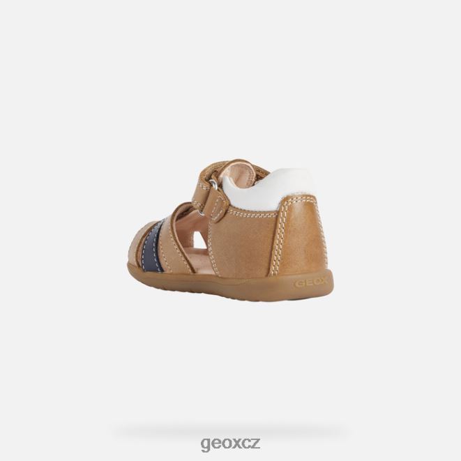 sandály macchia baby 4NH061505 karamel Geox
