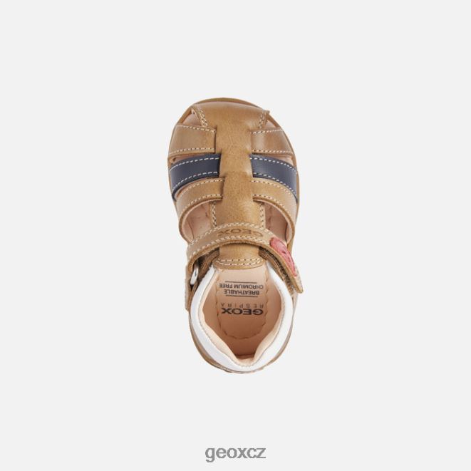 sandály macchia baby 4NH061505 karamel Geox