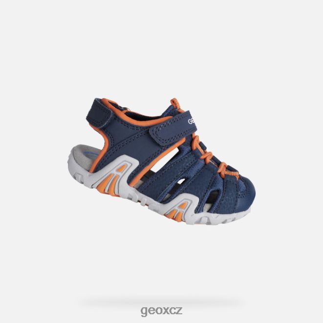 kraze batole 4NH061448 námořnická/oranžová Geox