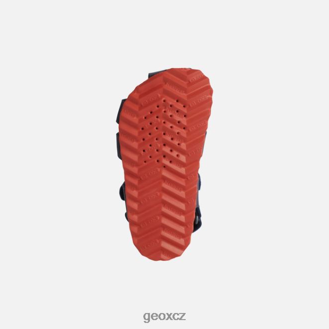 sandál chalki batole 4NH061532 námořnická/červená Geox