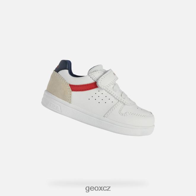 djrock batole 4NH061579 bílá/červená Geox