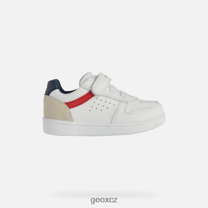 djrock batole 4NH061579 bílá/červená Geox