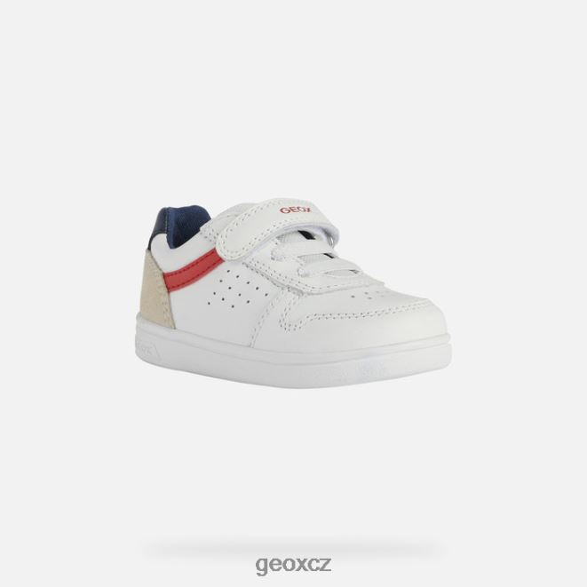 djrock batole 4NH061579 bílá/červená Geox