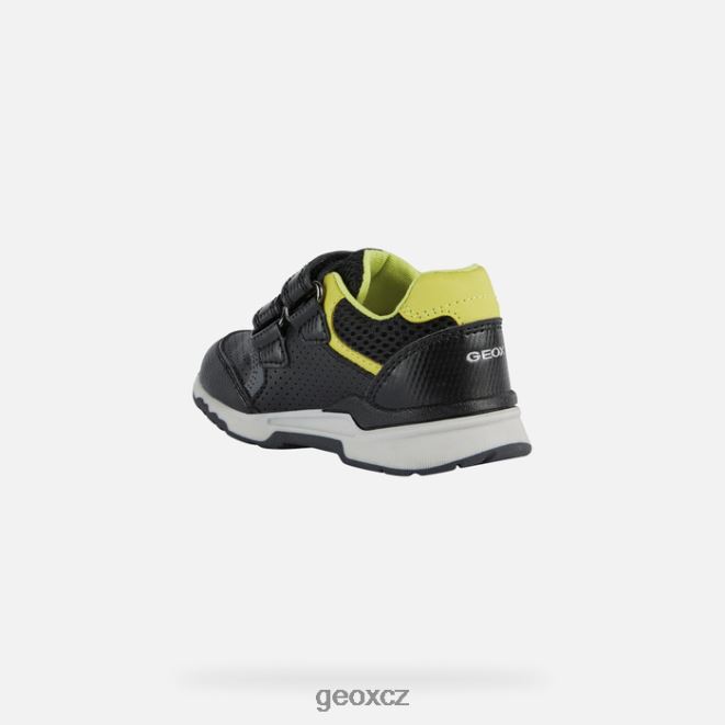 pyrip batole 4NH061493 černá/limetkově zelená Geox