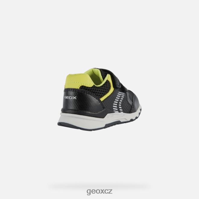 pyrip batole 4NH061493 černá/limetkově zelená Geox