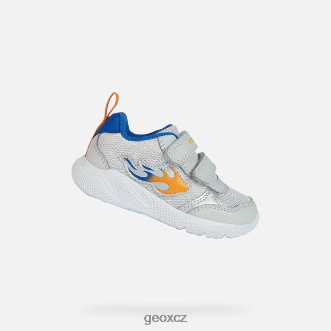 sprinterské dítě 4NH061450 světle šedá/královská Geox