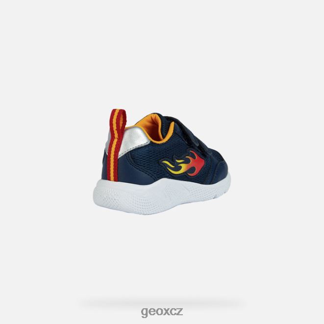 sprinterské dítě 4NH061451 námořnická/žlutá Geox