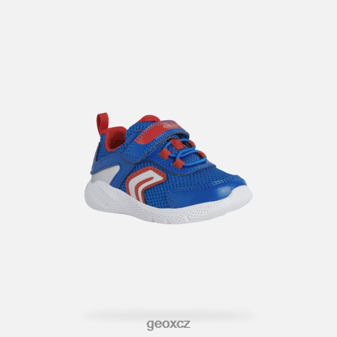 sprinterské dítě 4NH061526 královská/červená Geox