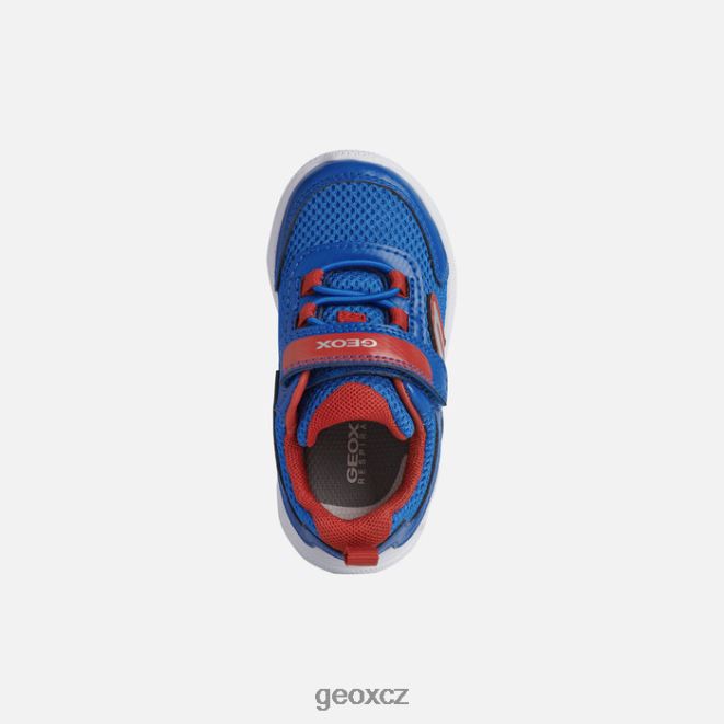 sprinterské dítě 4NH061526 královská/červená Geox