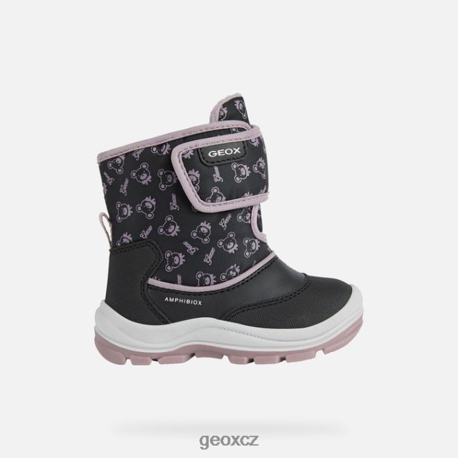 flanfil abx batole 4NH061511 černá/dk růžová Geox