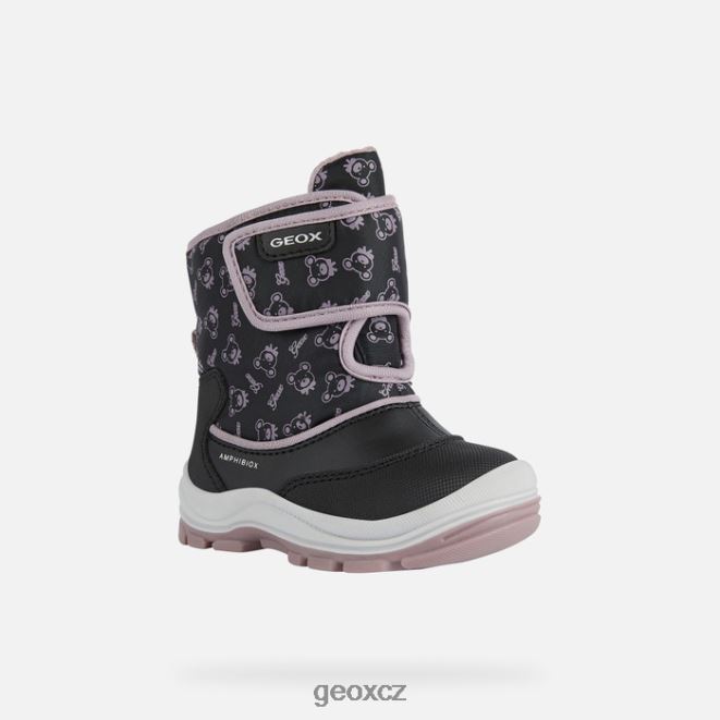 flanfil abx batole 4NH061511 černá/dk růžová Geox