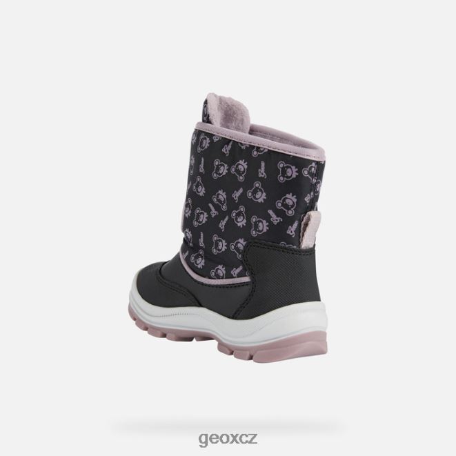 flanfil abx batole 4NH061511 černá/dk růžová Geox