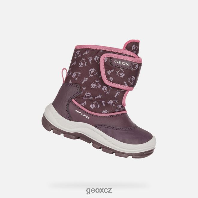 flanfil abx batole 4NH061512 švestka/tmavá fuchsie Geox